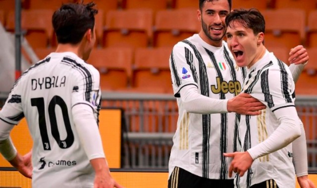  尤文边锋小基耶萨独中两元，帮助球队逆转击败卡利亚里  